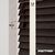 EdBevans - Spectrum Solid Wood Venetian Blind - Mono Bistre 50mm Slat with Woven Feather 38mm Tape - Prettoni