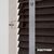 EdBevans - Spectrum Solid Wood Venetian Blind - Mono Bistre 50mm Slat with Woven Spun 38mm Tape - Prettoni