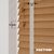 EdBevans - Spectrum Solid Wood Venetian Blind - Mono Natural 35mm Slat with Chevron Moccasin 25mm Tape - Prettoni
