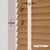 EdBevans - Spectrum Solid Wood Venetian Blind - Mono Natural 35mm Slat with Chevron Cream 25mm Tape - Prettoni