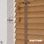EdBevans - Spectrum Solid Wood Venetian Blind - Mono Natural 35mm Slat with Chevron Cinnamon 25mm Tape - Prettoni