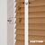 EdBevans - Spectrum Solid Wood Venetian Blind - Mono Natural 50mm Slat with Chevron Snowy 25mm Tape - Prettoni