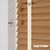 EdBevans - Spectrum Solid Wood Venetian Blind - Mono Natural 50mm Slat with Chevron Avorio 25mm Tape - Prettoni