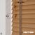 EdBevans - Spectrum Solid Wood Venetian Blind - Mono Natural 50mm Slat with Chevron Cinnamon 25mm Tape - Prettoni