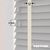 EdBevans - Spectrum Solid Wood Venetian Blind - Mono Pale 35mm Slat with Chevron Cream 25mm Tape - Prettoni