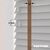 EdBevans - Spectrum Solid Wood Venetian Blind - Mono Pale 35mm Slat with Chevron Cinnamon 25mm Tape - Prettoni