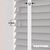 EdBevans - Spectrum Solid Wood Venetian Blind - Mono Pale 35mm Slat with Chevron Porcelain 25mm Tape - Prettoni