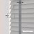 EdBevans - Spectrum Solid Wood Venetian Blind - Mono Pale 50mm Slat with Chevron Palladium 25mm Tape - Prettoni