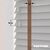 EdBevans - Spectrum Solid Wood Venetian Blind - Mono Pale 50mm Slat with Chevron Cinnamon 25mm Tape - Prettoni
