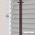 EdBevans - Spectrum Solid Wood Venetian Blind - Mono Pale 50mm Slat with Chevron Umber 25mm Tape - Prettoni