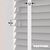 EdBevans - Spectrum Solid Wood Venetian Blind - Mono Pale 50mm Slat with Chevron Porcelain 25mm Tape - Prettoni