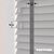 EdBevans - Spectrum Solid Wood Venetian Blind - Mono Pale 50mm Slat with Chevron Monsoon 25mm Tape - Prettoni