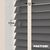EdBevans - Spectrum Solid Wood Venetian Blind - Mono Graphite 35mm Slat with Chevron Avorio 25mm Tape - Prettoni