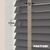 EdBevans - Spectrum Solid Wood Venetian Blind - Mono Graphite 35mm Slat with Chevron Stonewall 25mm Tape - Prettoni