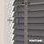 EdBevans - Spectrum Solid Wood Venetian Blind - Mono Graphite 35mm Slat with Chevron Granite 25mm Tape - Prettoni