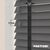 EdBevans - Spectrum Solid Wood Venetian Blind - Mono Graphite 35mm Slat with Chevron Shadow 25mm Tape - Prettoni