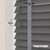 EdBevans - Spectrum Solid Wood Venetian Blind - Mono Graphite 50mm Slat with Chevron Palladium 25mm Tape - Prettoni