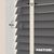 EdBevans - Spectrum Solid Wood Venetian Blind - Mono Graphite 50mm Slat with Chevron Cream 25mm Tape - Prettoni