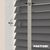 EdBevans - Spectrum Solid Wood Venetian Blind - Mono Graphite 50mm Slat with Chevron Cement 25mm Tape - Prettoni