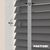 EdBevans - Spectrum Solid Wood Venetian Blind - Mono Graphite 50mm Slat with Chevron Nimbus 25mm Tape - Prettoni