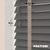 EdBevans - Spectrum Solid Wood Venetian Blind - Mono Graphite 50mm Slat with Chevron Stonewall 25mm Tape - Prettoni
