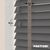 EdBevans - Spectrum Solid Wood Venetian Blind - Mono Graphite 50mm Slat with Chevron Granite 25mm Tape - Prettoni