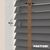 EdBevans - Spectrum Solid Wood Venetian Blind - Mono Graphite 50mm Slat with Chevron Cinnamon 25mm Tape - Prettoni