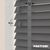 EdBevans - Spectrum Solid Wood Venetian Blind - Mono Graphite 50mm Slat with Chevron Monsoon 25mm Tape - Prettoni