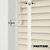 EdBevans - Spectrum Solid Wood Venetian Blind - Mono Cream 35mm Slat with Chevron Snowy 25mm Tape - Prettoni