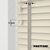 EdBevans - Spectrum Solid Wood Venetian Blind - Mono Cream 35mm Slat with Chevron Cement 25mm Tape - Prettoni