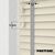EdBevans - Spectrum Solid Wood Venetian Blind - Mono Cream 35mm Slat with Chevron Nimbus 25mm Tape - Prettoni