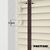 EdBevans - Spectrum Solid Wood Venetian Blind - Mono Cream 35mm Slat with Chevron Umber 25mm Tape - Prettoni