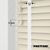 EdBevans - Spectrum Solid Wood Venetian Blind - Mono Cream 35mm Slat with Chevron Porcelain 25mm Tape - Prettoni
