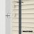 EdBevans - Spectrum Solid Wood Venetian Blind - Mono Cream 35mm Slat with Chevron Lava 25mm Tape - Prettoni
