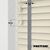 EdBevans - Spectrum Solid Wood Venetian Blind - Mono Cream 50mm Slat with Chevron Palladium 25mm Tape - Prettoni