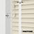 EdBevans - Spectrum Solid Wood Venetian Blind - Mono Cream 50mm Slat with Chevron Snowy 25mm Tape - Prettoni