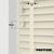 EdBevans - Spectrum Solid Wood Venetian Blind - Mono Cream 50mm Slat with Chevron Avorio 25mm Tape - Prettoni