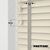 EdBevans - Spectrum Solid Wood Venetian Blind - Mono Cream 50mm Slat with Chevron Cement 25mm Tape - Prettoni