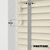 EdBevans - Spectrum Solid Wood Venetian Blind - Mono Cream 50mm Slat with Chevron Nimbus 25mm Tape - Prettoni