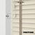 EdBevans - Spectrum Solid Wood Venetian Blind - Mono Cream 50mm Slat with Chevron Stonewall 25mm Tape - Prettoni
