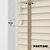 EdBevans - Spectrum Solid Wood Venetian Blind - Mono Cream 50mm Slat with Chevron Sandrift 25mm Tape - Prettoni