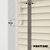 EdBevans - Spectrum Solid Wood Venetian Blind - Mono Cream 50mm Slat with Chevron Granite 25mm Tape - Prettoni