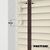 EdBevans - Spectrum Solid Wood Venetian Blind - Mono Cream 50mm Slat with Chevron Umber 25mm Tape - Prettoni