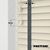 EdBevans - Spectrum Solid Wood Venetian Blind - Mono Cream 50mm Slat with Chevron Lava 25mm Tape - Prettoni