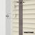 EdBevans - Spectrum Solid Wood Venetian Blind - Mono Cream 50mm Slat with Woven Flint 38mm Tape - Prettoni