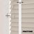 EdBevans - Spectrum Solid Wood Venetian Blind - Mono Beige 35mm Slat with Chevron Snowy 25mm Tape - Prettoni