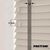 EdBevans - Spectrum Solid Wood Venetian Blind - Mono Beige 35mm Slat with Chevron Granite 25mm Tape - Prettoni