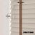 EdBevans - Spectrum Solid Wood Venetian Blind - Mono Beige 35mm Slat with Chevron Cinnamon 25mm Tape - Prettoni