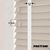EdBevans - Spectrum Solid Wood Venetian Blind - Mono Beige 35mm Slat with Chevron Porcelain 25mm Tape - Prettoni