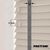 EdBevans - Spectrum Solid Wood Venetian Blind - Mono Beige 35mm Slat with Chevron Monsoon 25mm Tape - Prettoni
